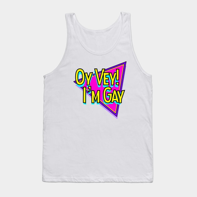 Yiddish: Oy Vey! Tank Top by Retro-Matic